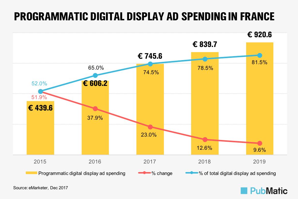 France: digital media revenue by segment