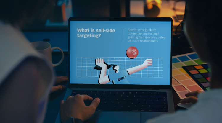 Thumbnail image of a laptop viewing the Sell Side Targeting report