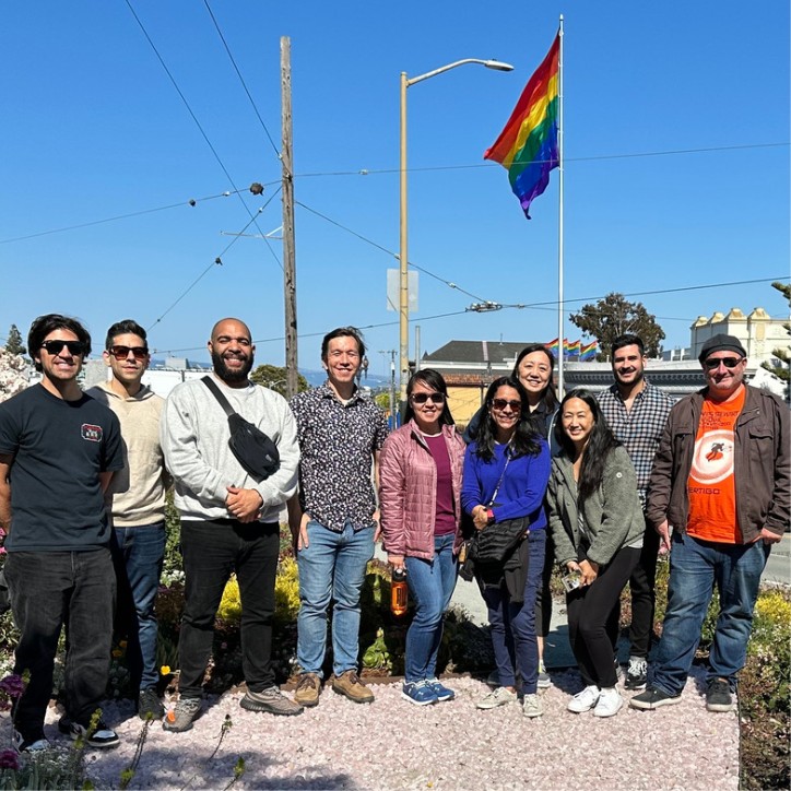 The OUT ERG sponsored a Castro walking tour for Pride Month