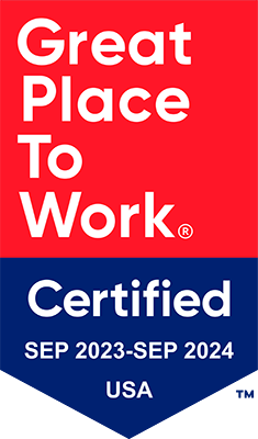 2023 Great Place to Work badge—USA
