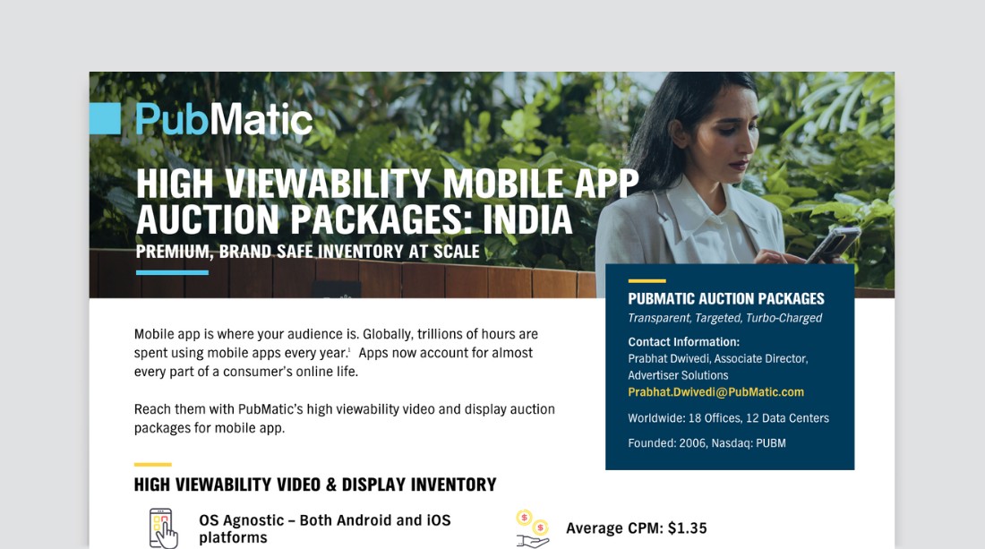 Thumbnail image: High Viewability Mobile App Auction Packages