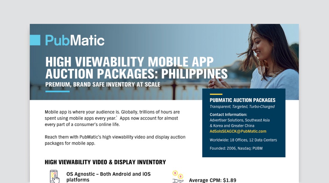 Thumbnail image: High Viewability Mobile App Auction Packages