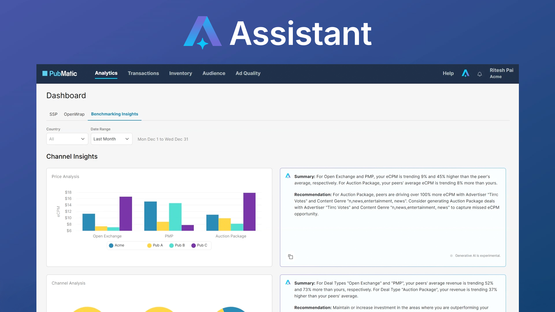 A product demo thumbnail of the AI Benchmarking Insights for Publishers