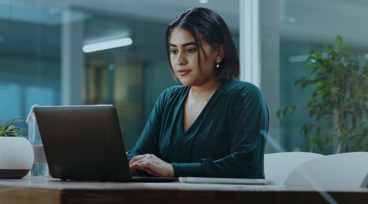 Woman working in office